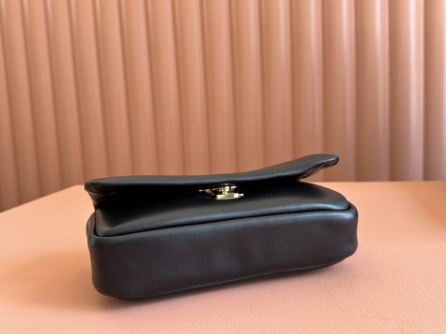 GG original calfskin milano small top handle bag 806016 black