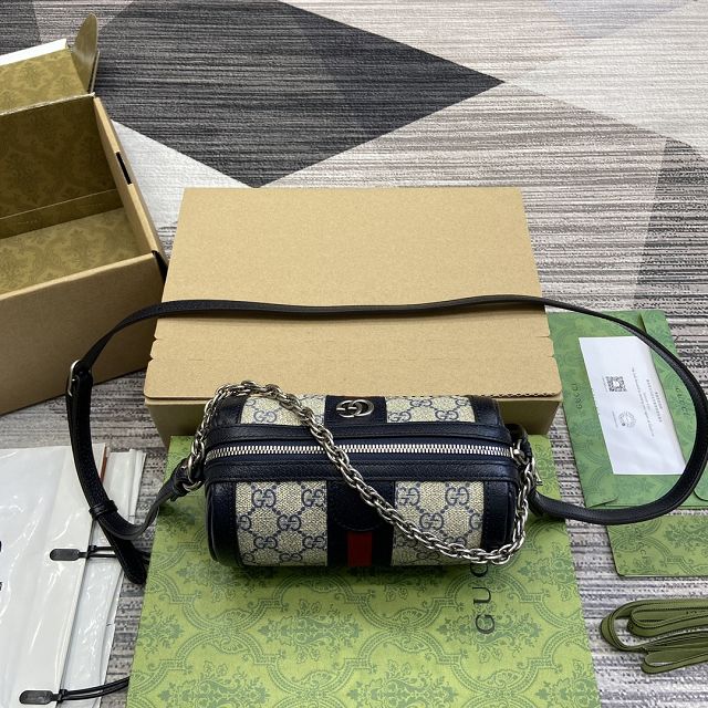 GG original canvas ophidia mini shoulder bag 795208 blue