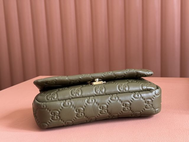 GG original lambskin milano mini top handle bag 806017-2 green