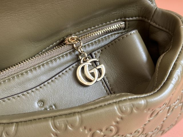 GG original lambskin milano mini top handle bag 806017-2 green