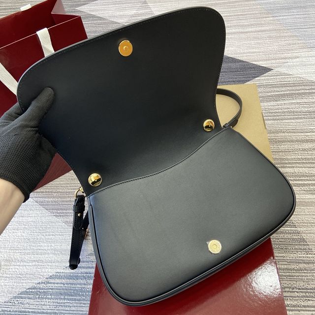 GG original calfskin blondie large top handle bag 815719 black