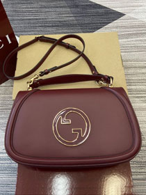 GG original calfskin blondie large top handle bag 815719 bordeaux
