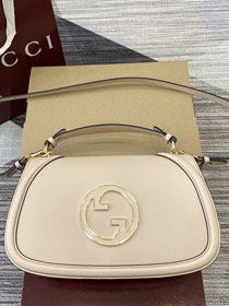 GG original calfskin blondie large top handle bag 815719 light pink