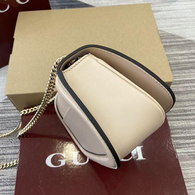 GG original calfskin blondie small shoulder bag 815711 light pink