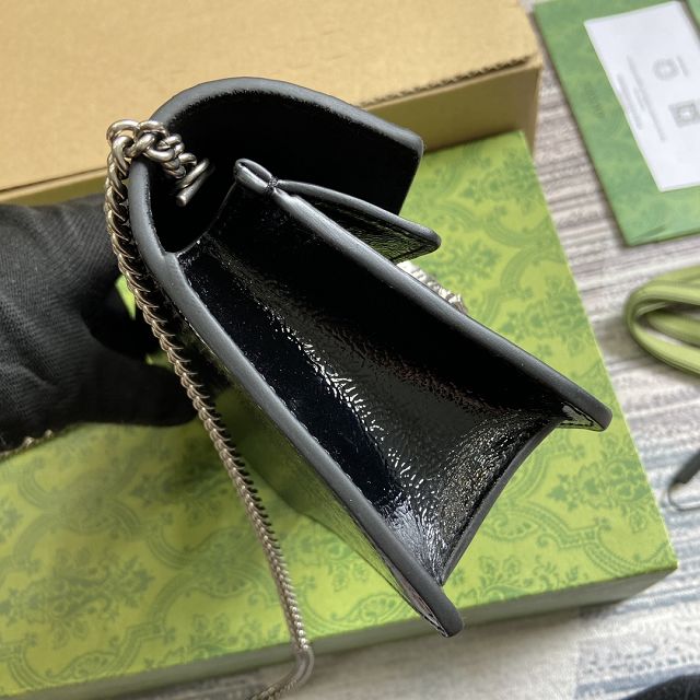 GG original shiny calfskin dionysus mini bag 795368 black