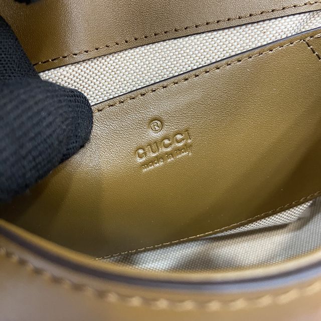 GG original suede calfskin blondie small shoulder bag 815700 brown