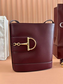 GG original calfskin 73 medium bucket bag 833660 bordeaux