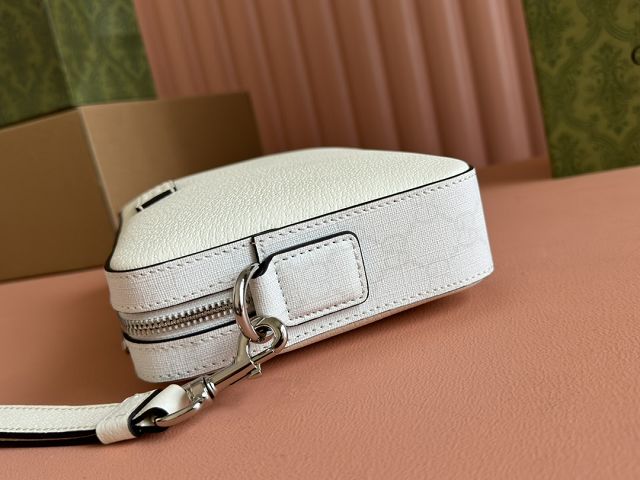 GG original calfskin supreme small crossbody bag 795465 white