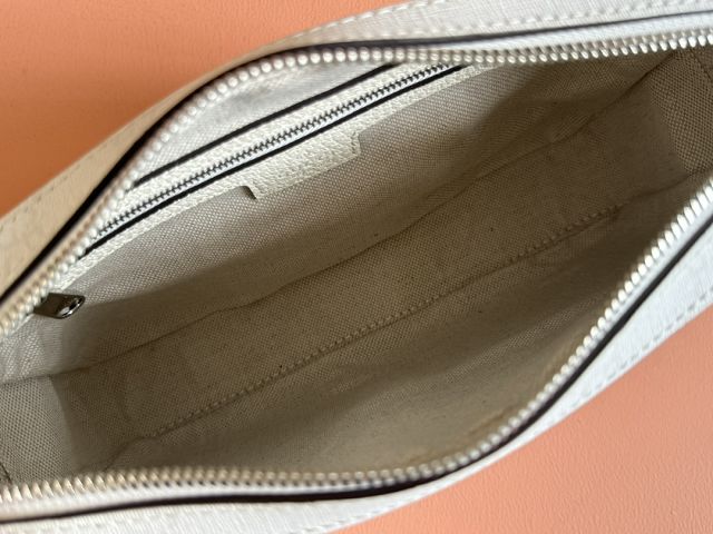 GG original calfskin supreme small crossbody bag 795465 white