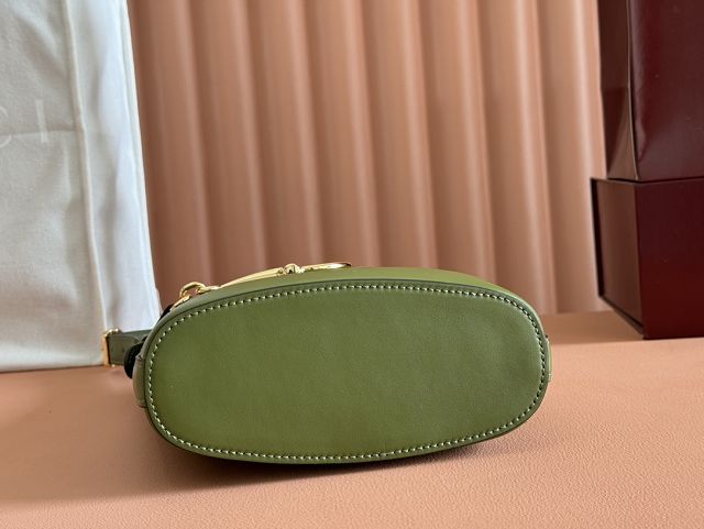 GG original calfskin 73 small bucket bag 833665 green