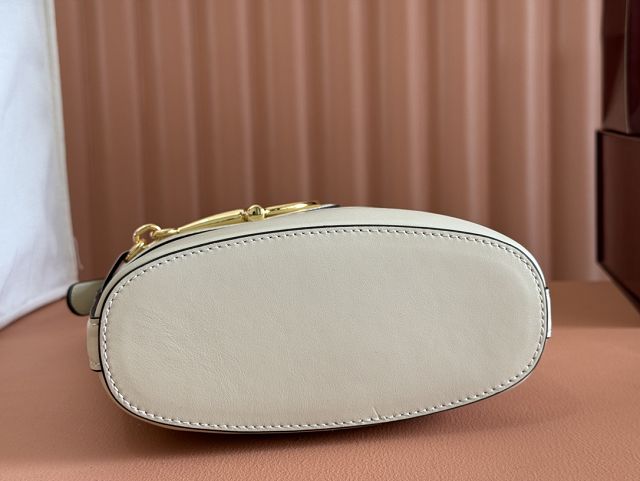 GG original calfskin 73 small bucket bag 833665 white