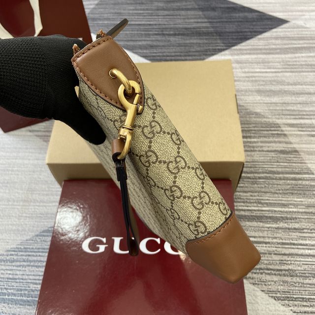 GG original canvas emblem small business case 821156 brown