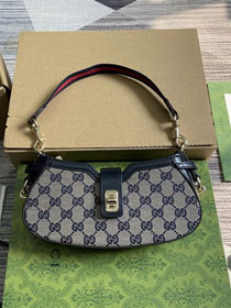 GG original canvas moon side shoulder bag 786015 blue