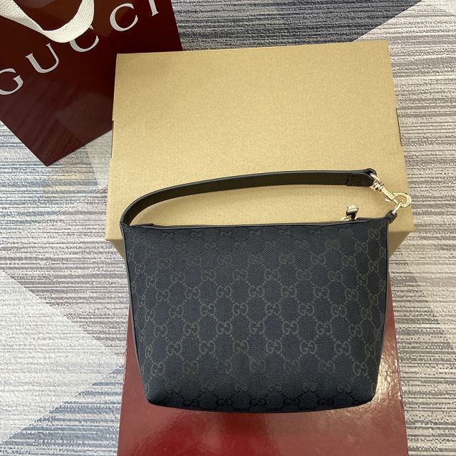 GG original canvas small shoulder bag 795168 black