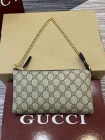 GG original canvas chain pochette 779791 black
