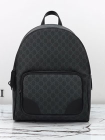 GG original canvas emblem medium backpack 821159 black