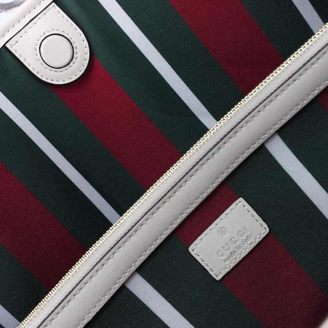 GG original canvas emblem medium tote bag 815213 white