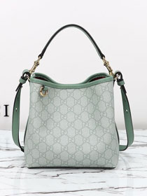 GG original fabric emblem mini bucket bag 815118 green