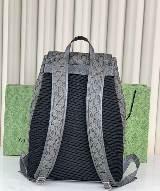 GG original canvas ophidia large backpack 792104 grey