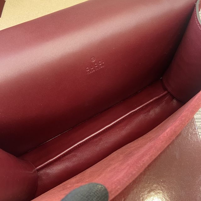 GG original suede dionysus medium shoulder bag 818145 red