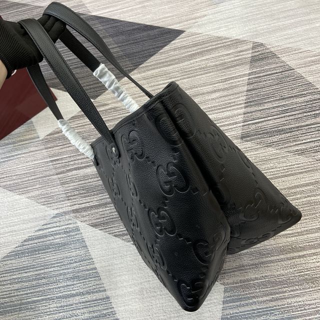 GG original calfskin jumbo GG medium tote bag 818771 black