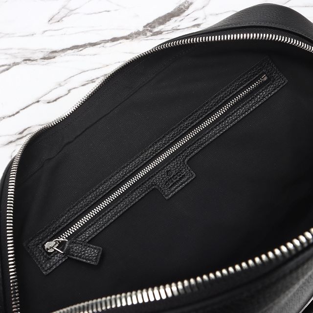 GG original calfskin medium briefcase with web 816757 black