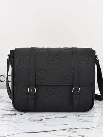 GG original calfskin messenger bag 760234 black