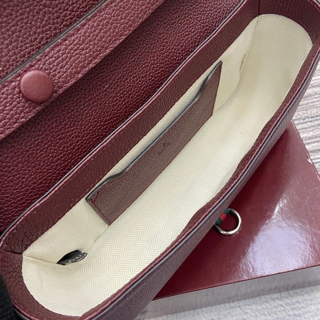GG original calfskin small crossbody bag 821623 bordeaux