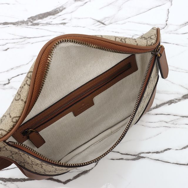 GG original canvas emblem medium belt bag 821162 brown