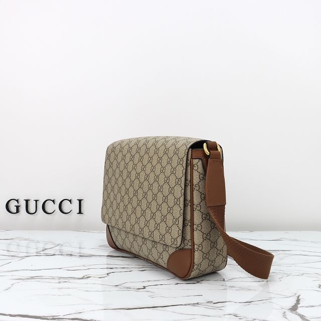 GG original canvas emblem medium crossbody bag 821154 brown