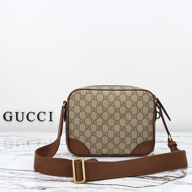 GG original canvas emblem medium crossbody bag 821160 brown