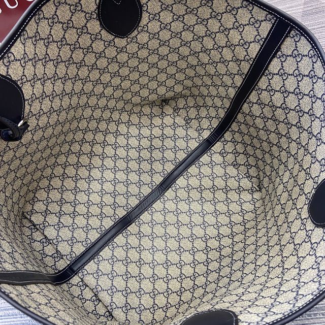 GG original denim totissima medium tote bag 820481 dark blue