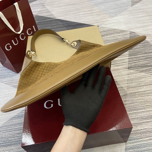 GG original suede B large shoulder bag 815924 brown