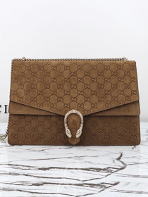 GG original suede dionysus large shoulder bag 795003 brown