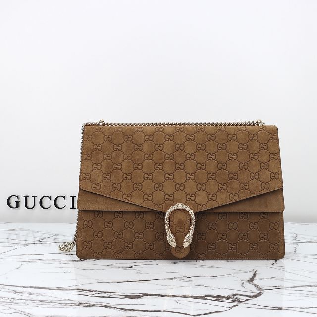 GG original suede dionysus large shoulder bag 795003 brown