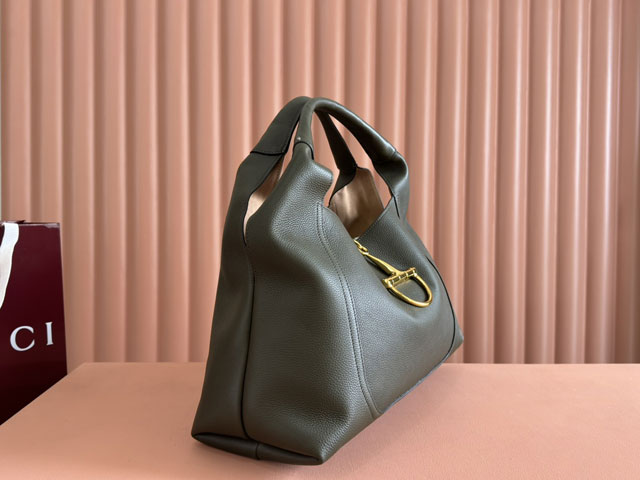 GG original calfskin softbit maxi shoulder bag 837466 green