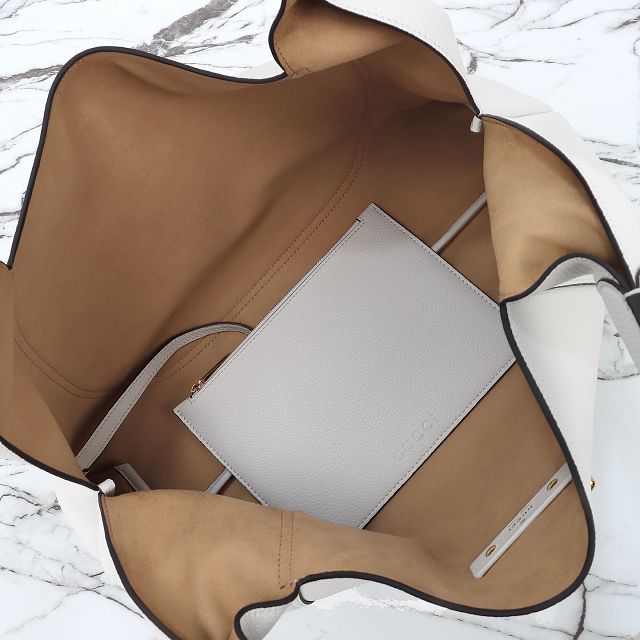 GG original calfskin softbit maxi shoulder bag 837466 white