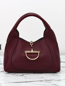 GG original calfskin softbit medium top handle bag 837467 bordeaux