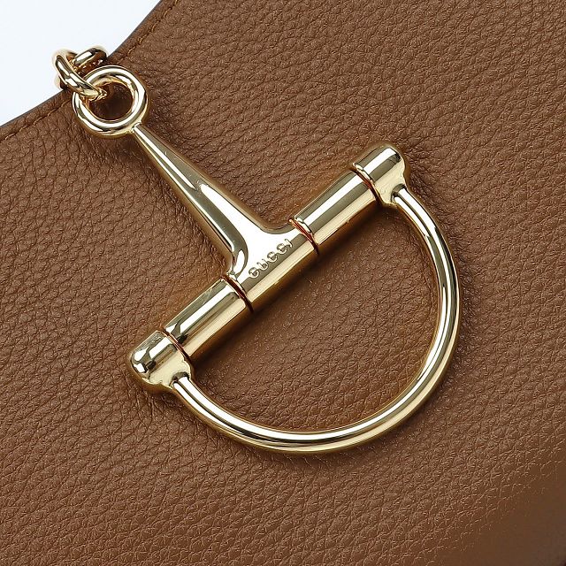 GG original calfskin softbit medium top handle bag 837467 brown