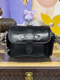 Louis vuitton original calfskin cargo wearable wallet M13989 black