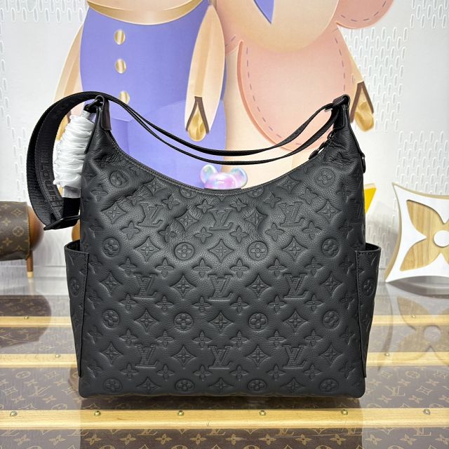 Louis vuitton original calfskin hobo cargo bag M14778 black