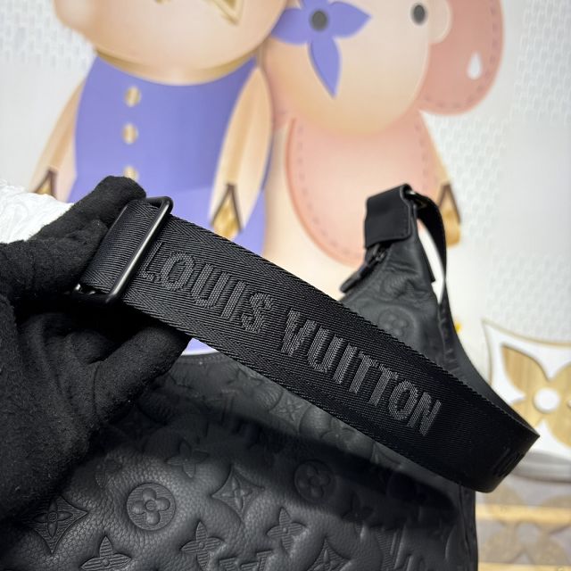 Louis vuitton original calfskin hobo cargo bag M14778 black