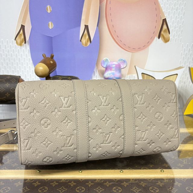 Louis vuitton original calfskin keepall 35 M11865 grey