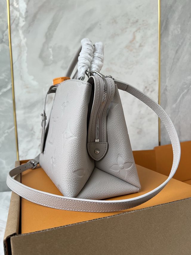 Louis vuitton original calfskin petit palais tote pm M58916 grey