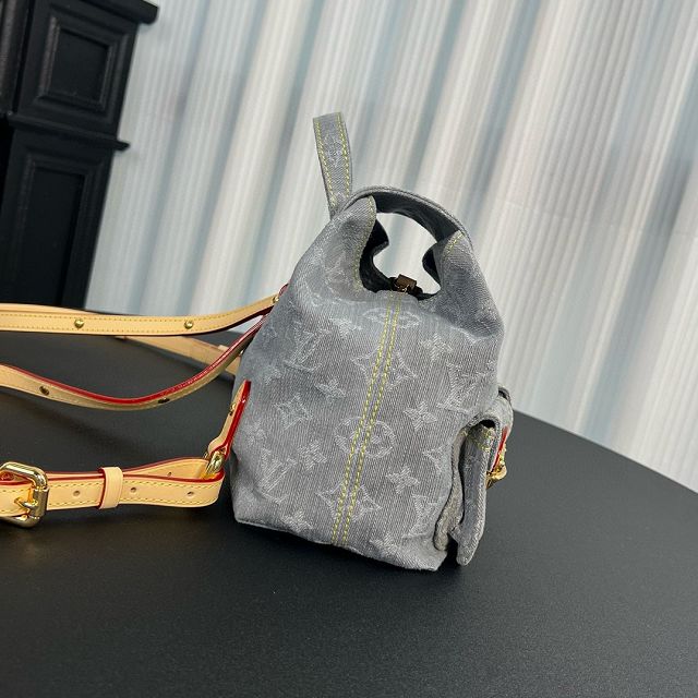 Louis vuitton original denim venice backpack M13031 grey