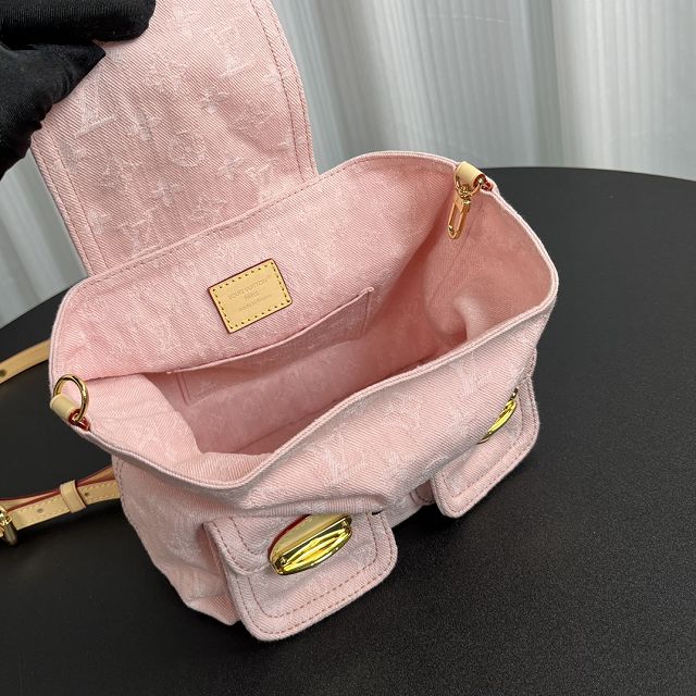 Louis vuitton original denim venice backpack M13031 pink