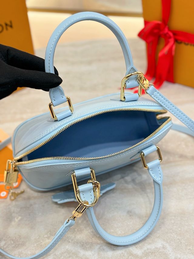 Louis vuitton original epi leather alma BB handbag M14197 blue