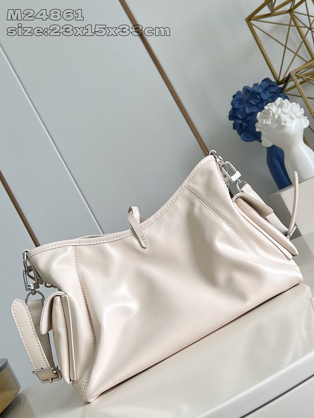 Louis vuitton original lambskin carryAll cargo PM M24861 white