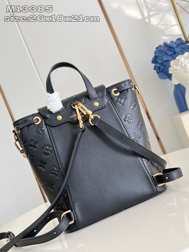 Louis vuitton original lambskin coussin backpack PM M13357 black