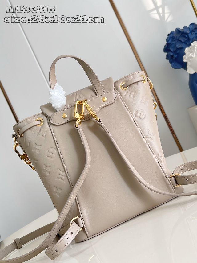 Louis vuitton original lambskin coussin backpack PM M13358 grey